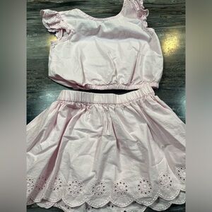 GAP kids 4/5 pink eyelet set
